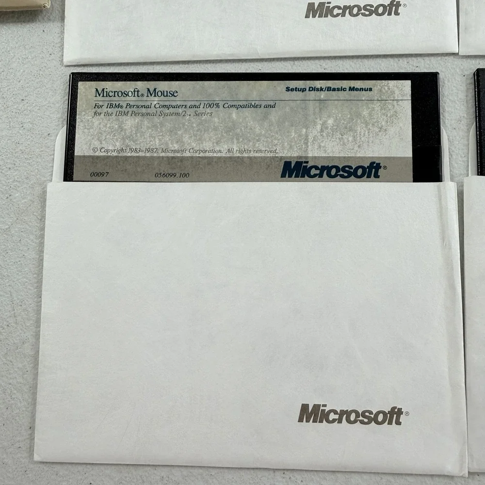 Vintage‎ Microsoft Mouse & Paintbrush 5.25